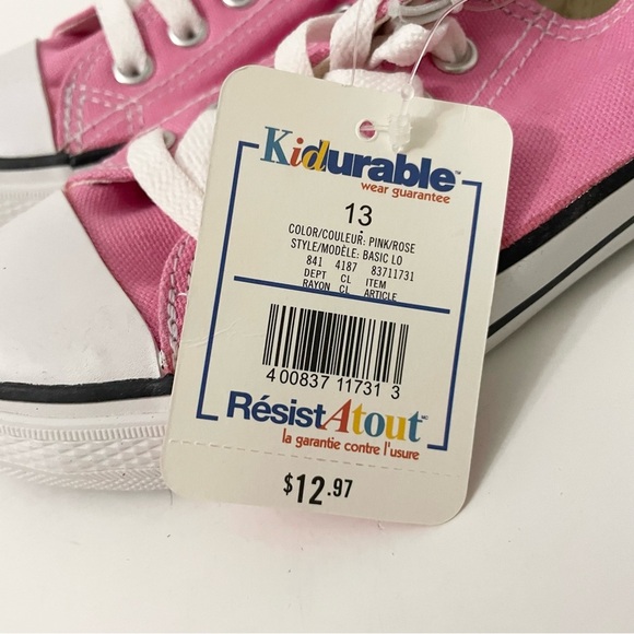 Cherokee Girls Pink Sneakers Size 13 Shoes - Picture 2 of 13